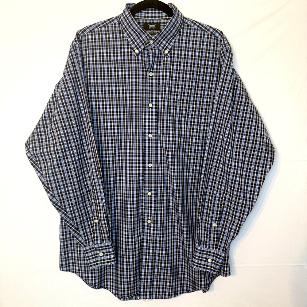 Berkeley Jensen Blue Casual Button Down Shirt with Relaxed Fit. A15